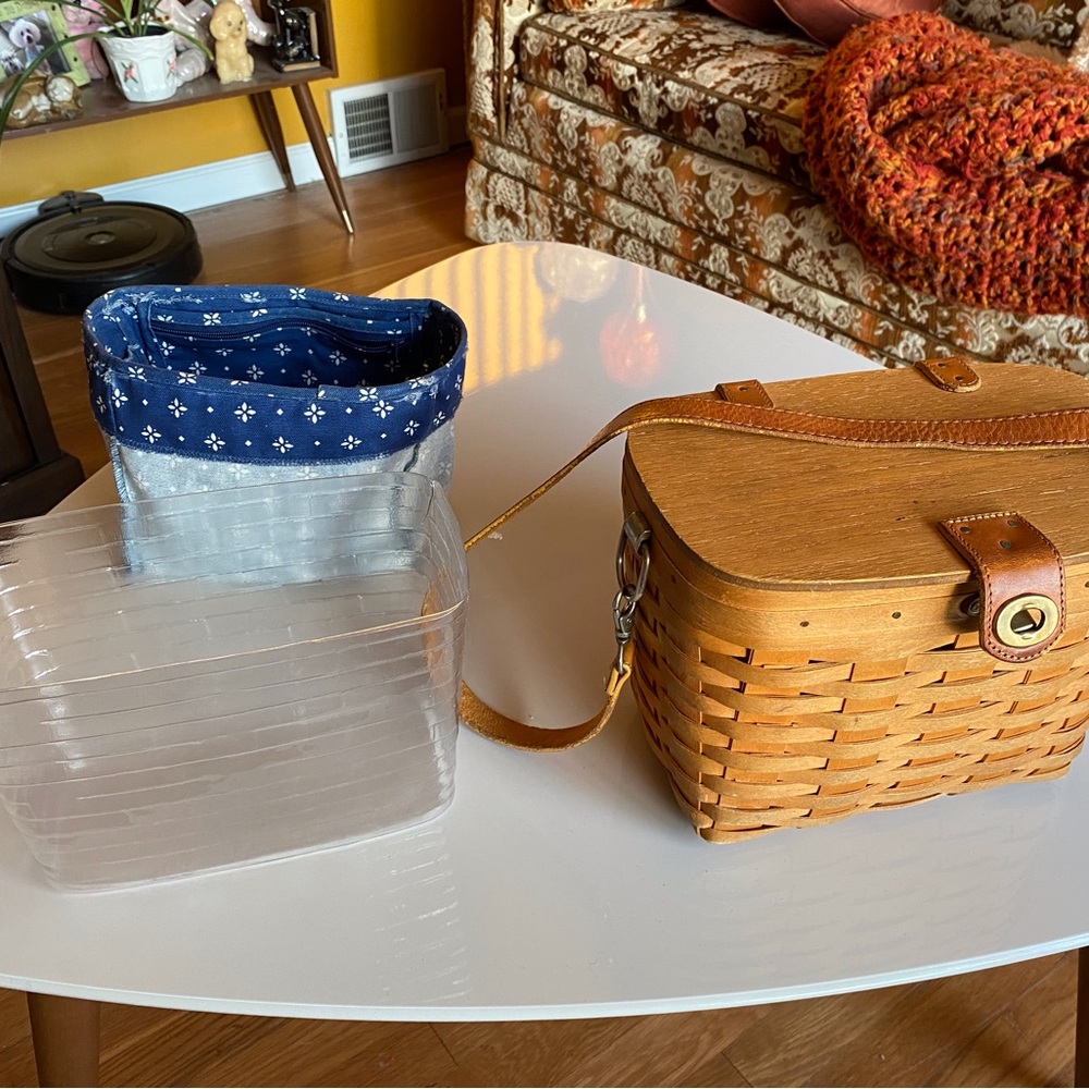Vintage Longaberger Basket Shoulder Purse